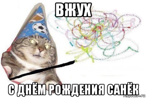 вжух с днём рождения санёк, Мем Вжух