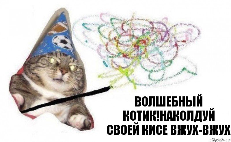 Волшебный котик!наколдуй своей кисе вжух-вжух