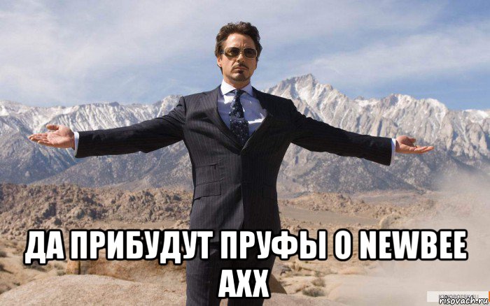  да прибудут пруфы о newbee axx, Мем железный человек