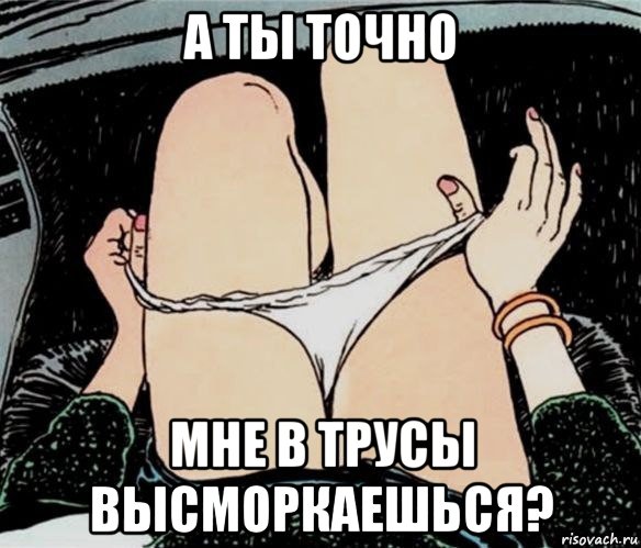 а ты точно мне в трусы высморкаешься?, Мем А ты точно