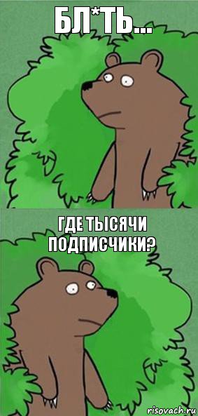 Бл*ть... Где тысячи подписчики?