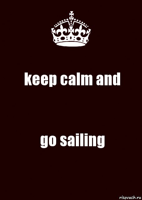 keep calm and go sailing, Комикс keep calm