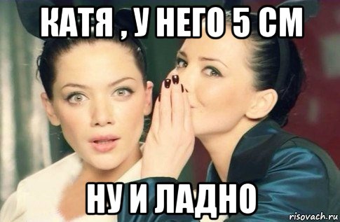 катя , у него 5 см ну и ладно, Мем  Он