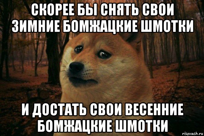 Скорее б. Хочется уже снять свои зимние Бомжатские шмотки. Мем про Бомжатские шмотки. Скорей бы снять бомжацкие зимние вещи. Мемы задолбала зима.