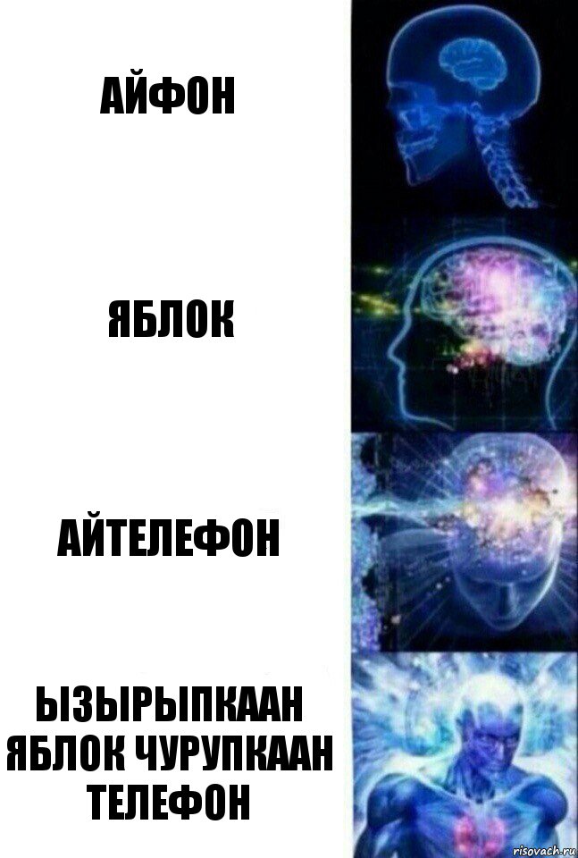 айфон яблок айтелефон ызырыпкаан яблок чурупкаан телефон, Комикс  Сверхразум