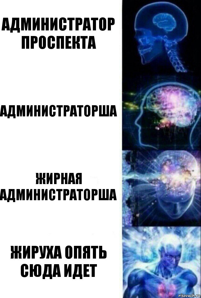 Администратор проспекта администраторша жирная администраторша жируха опять сюда идет, Комикс  Сверхразум
