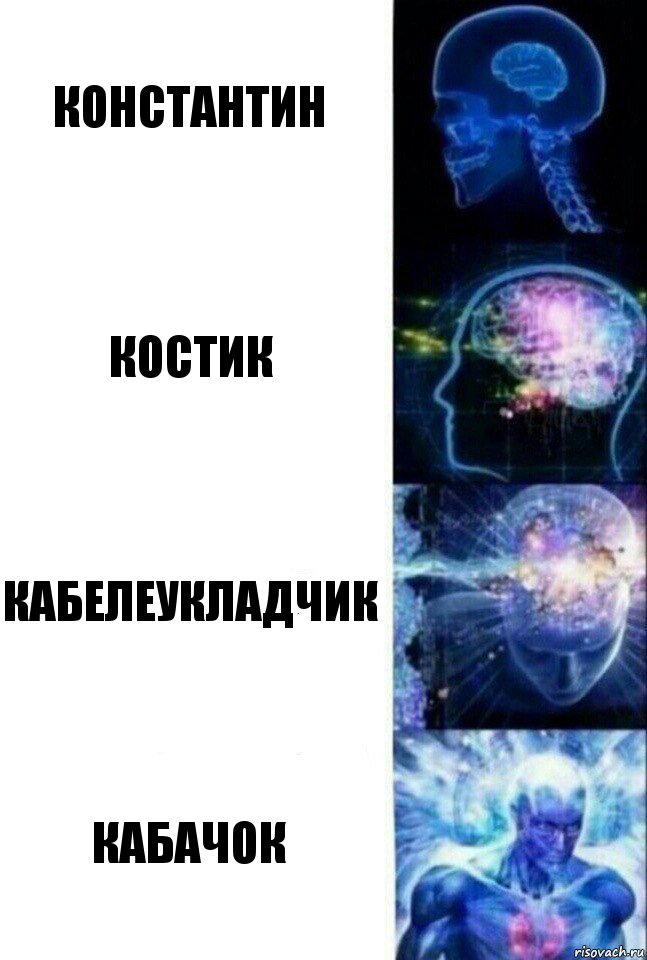 Константин Костик Кабелеукладчик Кабачок, Комикс  Сверхразум