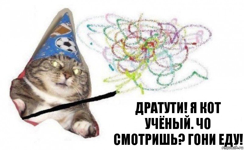 Дратути! Я кот учёный. Чо смотришь? Гони еду!, Комикс    Вжух