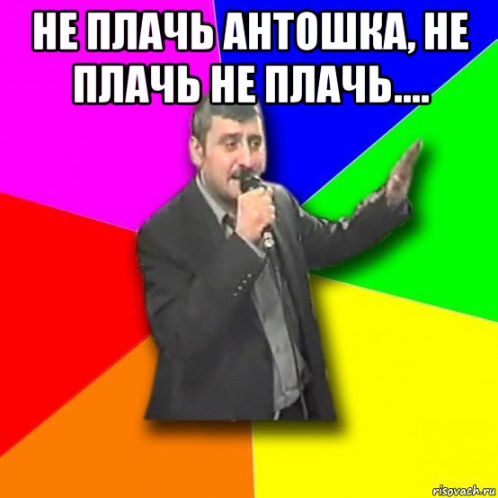 не плачь антошка, не плачь не плачь.... 