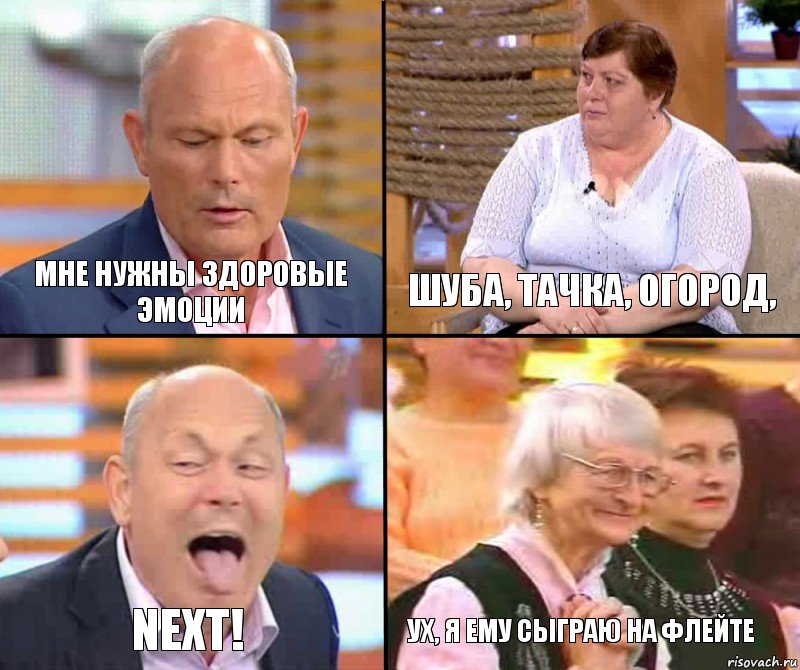 шуба, тачка, огород, мне нужны здоровые эмоции NEXT! ух, я ему сыграю на флейте！, Комикс малахов плюс