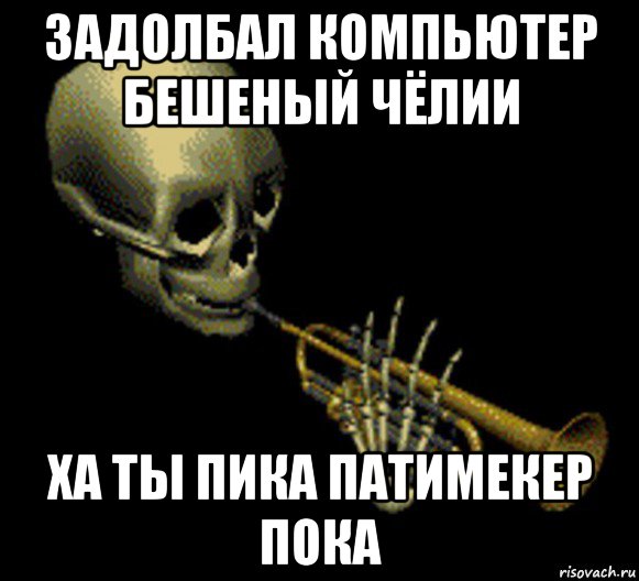 задолбал компьютер бешеный чёлии ха ты пика патимекер пока, Мем Мистер дудец