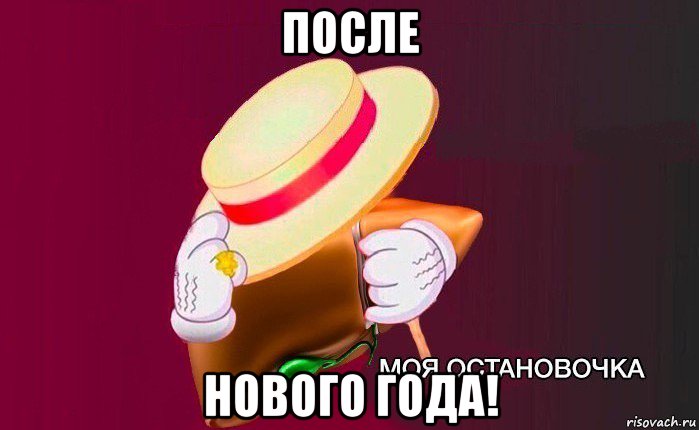 после нового года!, Мем   Моя остановочка