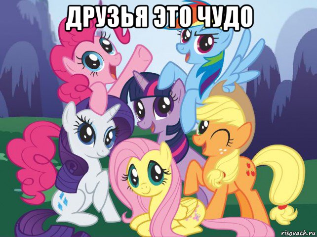 друзья это чудо , Мем My little pony