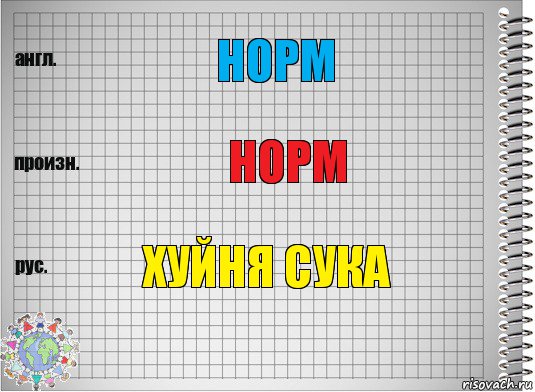 норм норм хуйня сука, Комикс  Перевод с английского