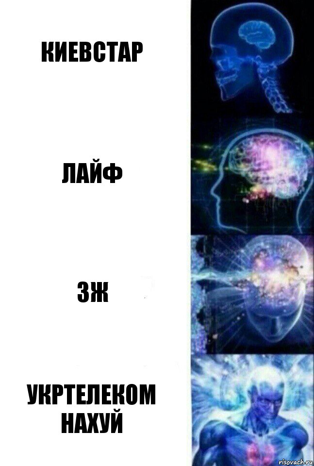 киевстар лайф 3ж УКРТЕЛЕКОМ НАХУЙ, Комикс  Сверхразум