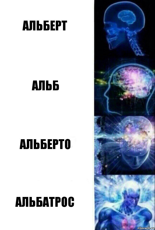 Альберт Альб Альберто Альбатрос, Комикс  Сверхразум