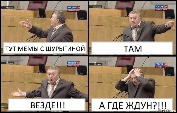 ТУТ МЕМЫ С ШУРЫГИНОЙ ТАМ ВЕЗДЕ!!! А ГДЕ ЖДУН?!!!, Комикс Жирик в шоке хватается за голову