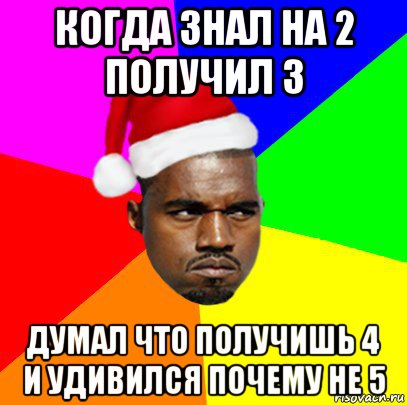 Ставь на 3. Когда получил три. Получил два. Получил тройку Мем. Когда знаешь на 2 надеешься на 3.