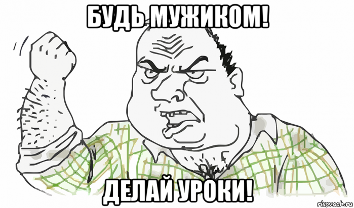 будь мужиком! делай уроки!, Мем Будь мужиком