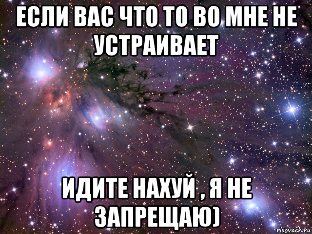 если вас что то во мне не устраивает идите нахуй , я не запрещаю), Мем Космос