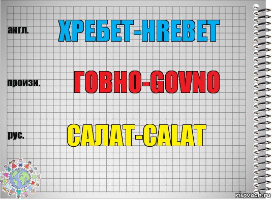 Хребет-Hrebet Говно-Govno Салат-Calat, Комикс  Перевод с английского