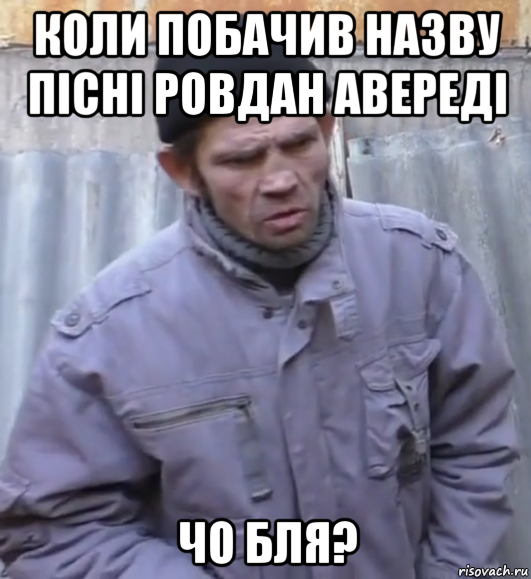 коли побачив назву пісні ровдан авереді чо бля?, Мем  Ты втираешь мне какую то дичь