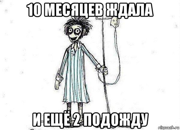 10 месяцев ждала и ещё 2 подожду, Мем  зато я сдал