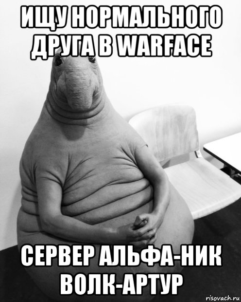 ищу нормального друга в warface сервер альфа-ник волк-артур, Мем  Ждун