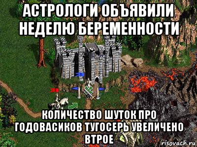 астрологи объявили неделю беременности количество шуток про годовасиков тугосерь увеличено втрое, Мем Герои 3