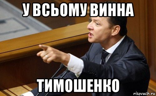 у всьому винна тимошенко