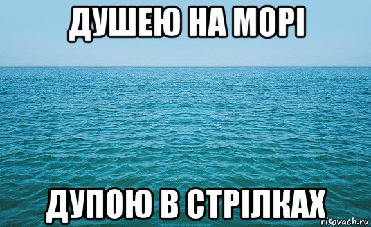 душею на морі дупою в стрілках, Мем Море