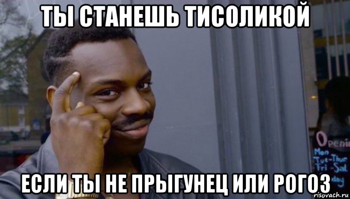 ты станешь тисоликой если ты не прыгунец или рогоз, Мем Не делай не будет