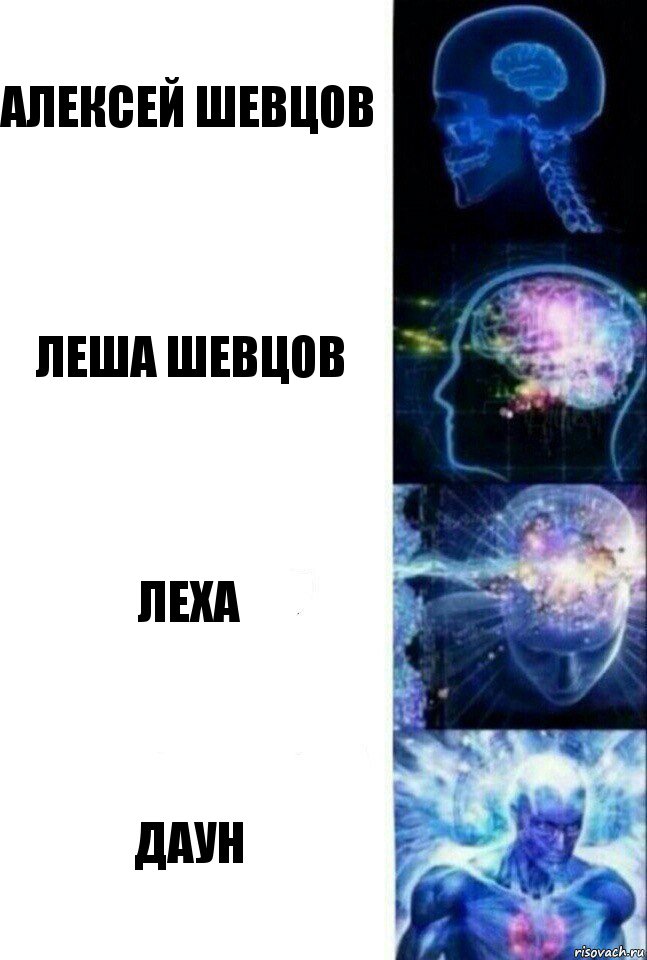 Алексей Шевцов Леша Шевцов Леха даун, Комикс  Сверхразум