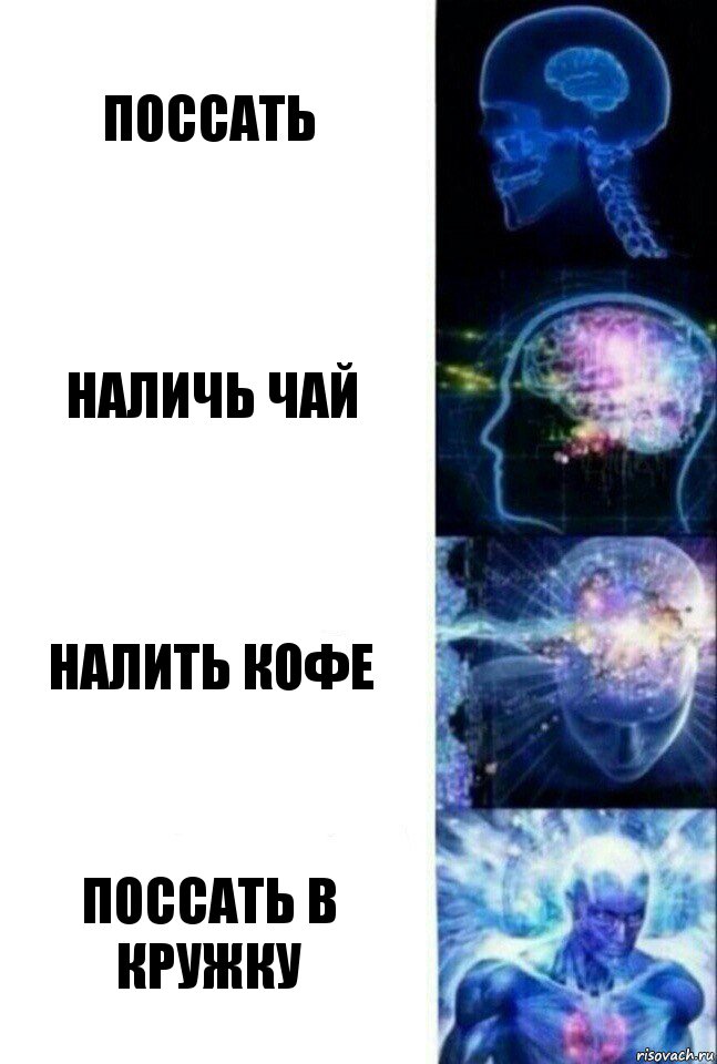 поссать наличь чай налить кофе поссать в кружку, Комикс  Сверхразум