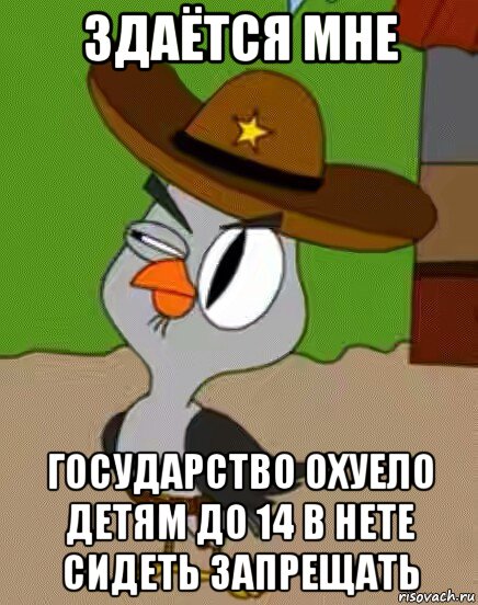 здаётся мне государство охуело детям до 14 в нете сидеть запрещать, Мем    Упоротая сова