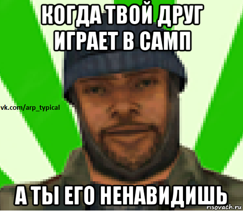 когда твой друг играет в самп а ты его ненавидишь, Мем Vkcomarptypical