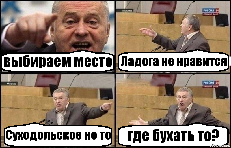 выбираем место Ладога не нравится Суходольское не то где бухать то?, Комикс Жириновский