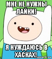 мне не нужны лайки! я нуждаюсь в хасках!, Мем  Фин