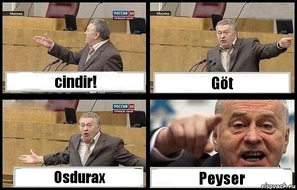 cindir! Göt Osdurax Peyser