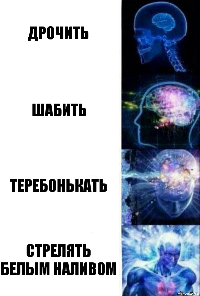 Дрочить Шабить Теребонькать Стрелять белым наливом, Комикс  Сверхразум