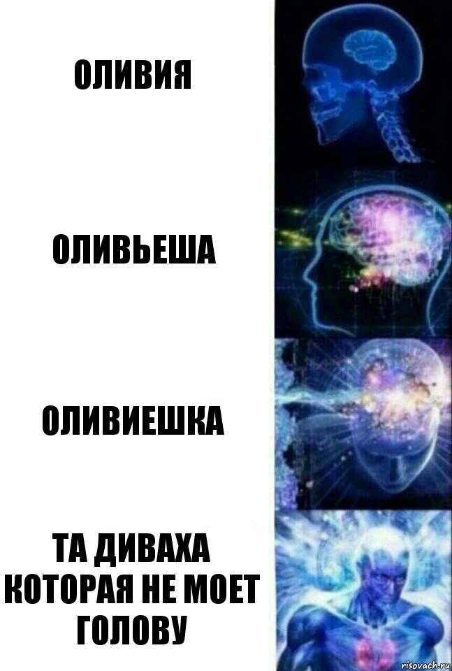 оливия оливьеша оливиешка та диваха которая не моет голову, Комикс  Сверхразум