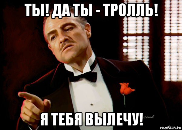 ты! да ты - тролль! я тебя вылечу!