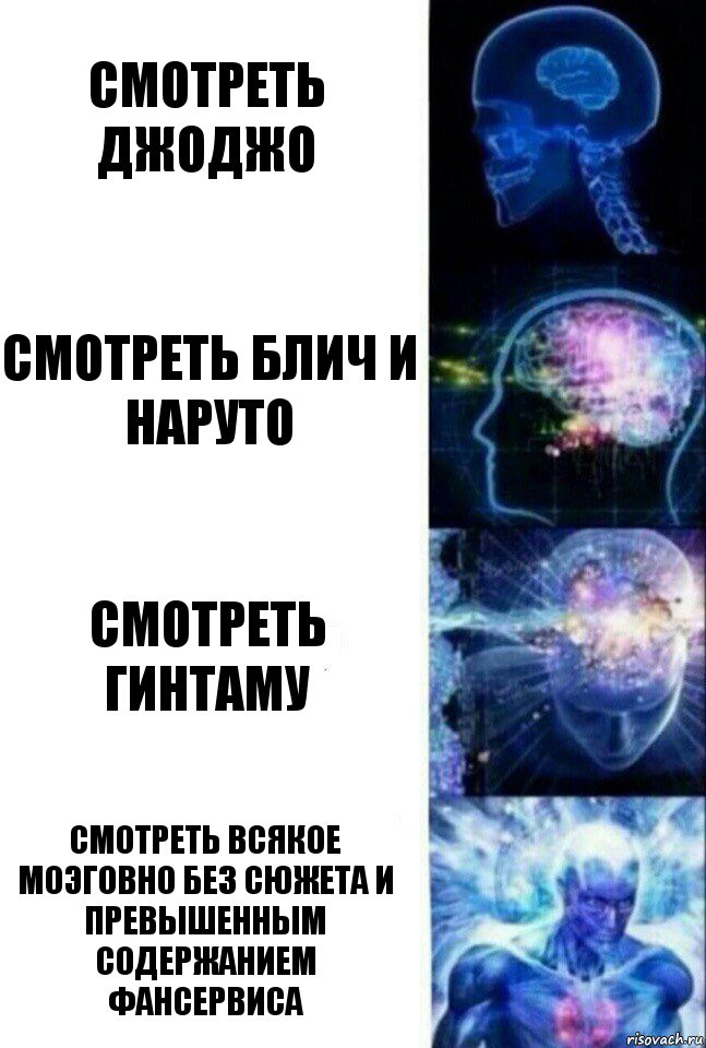 смотреть джоджо смотреть блич и наруто смотреть гинтаму смотреть всякое моэговно без сюжета и превышенным содержанием фансервиса, Комикс  Сверхразум