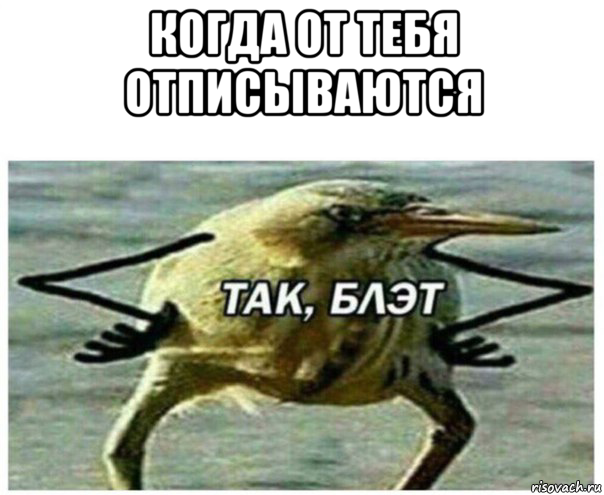 когда от тебя отписываются 