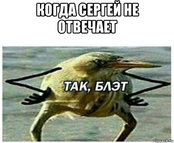 когда сергей не отвечает 