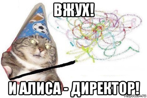 вжух! и алиса - директор!, Мем Вжух