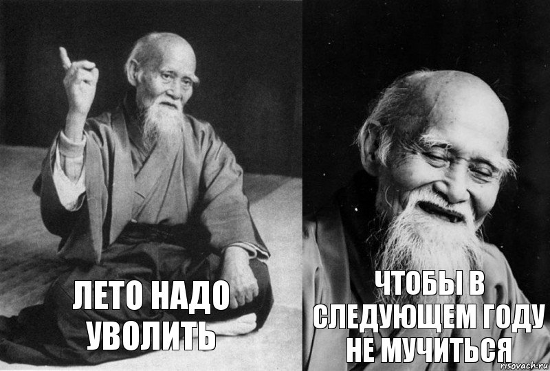 лето надо уволить чтобы в следующем году не мучиться, Комикс Мудрец-монах (2 зоны)