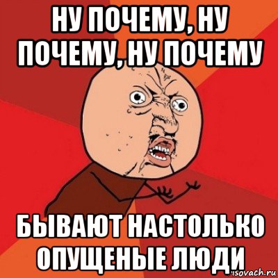 ну почему, ну почему, ну почему бывают настолько опущеные люди, Мем Почему