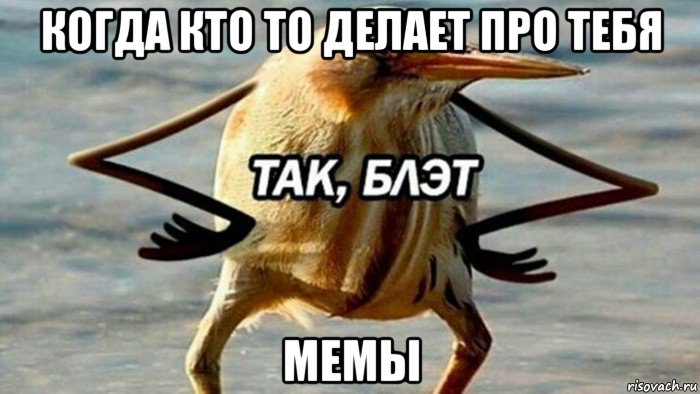 когда кто то делает про тебя мемы, Мем  Так блэт