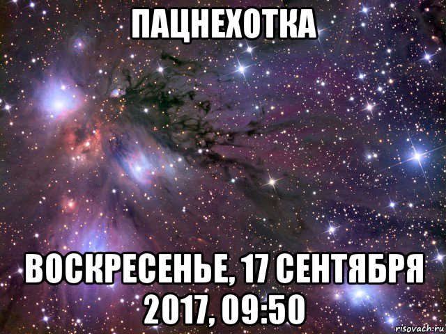 пацнехотка воскресенье, 17 сентября 2017, 09:50, Мем Космос